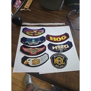 LOT OF 7 SWEET HARLEY DAVIDSON PATCHES MINTY
